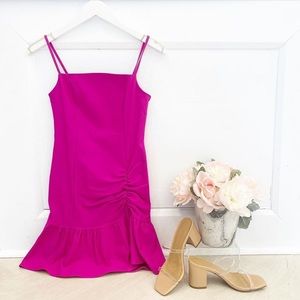 Hot pink/ purple pink tint cocktail dress